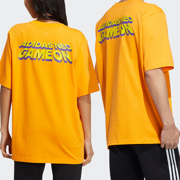 Футболка с нео-графикой Adidas, желтый — фото 3