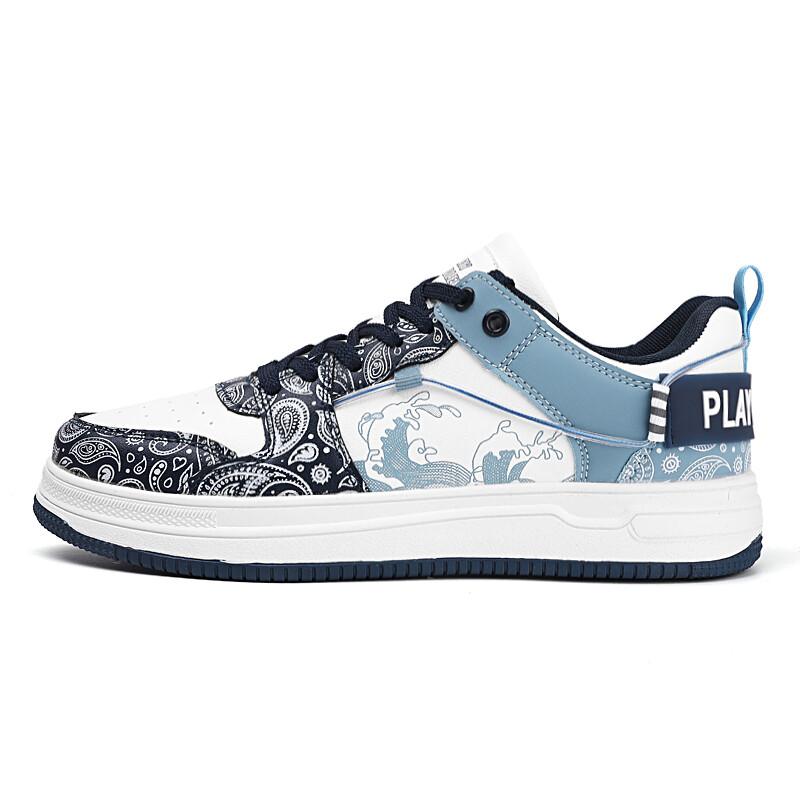 

Кроссовки Flower Cobbler/PLAY COBBLER Skateboarding Shoes Unisex Low-top, белый/синий