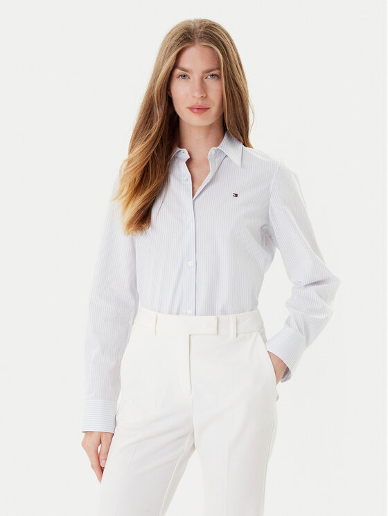 

Рубашка regular fit Ess WW0WW47169 Tommy Hilfiger, голубой