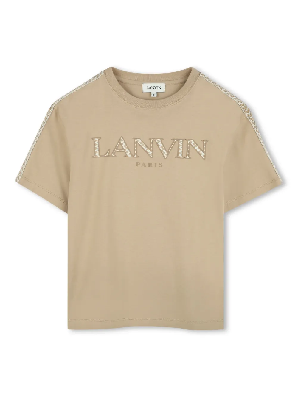 

Футболка с нашивкой-логотипом Lanvin Enfant, нейтральный