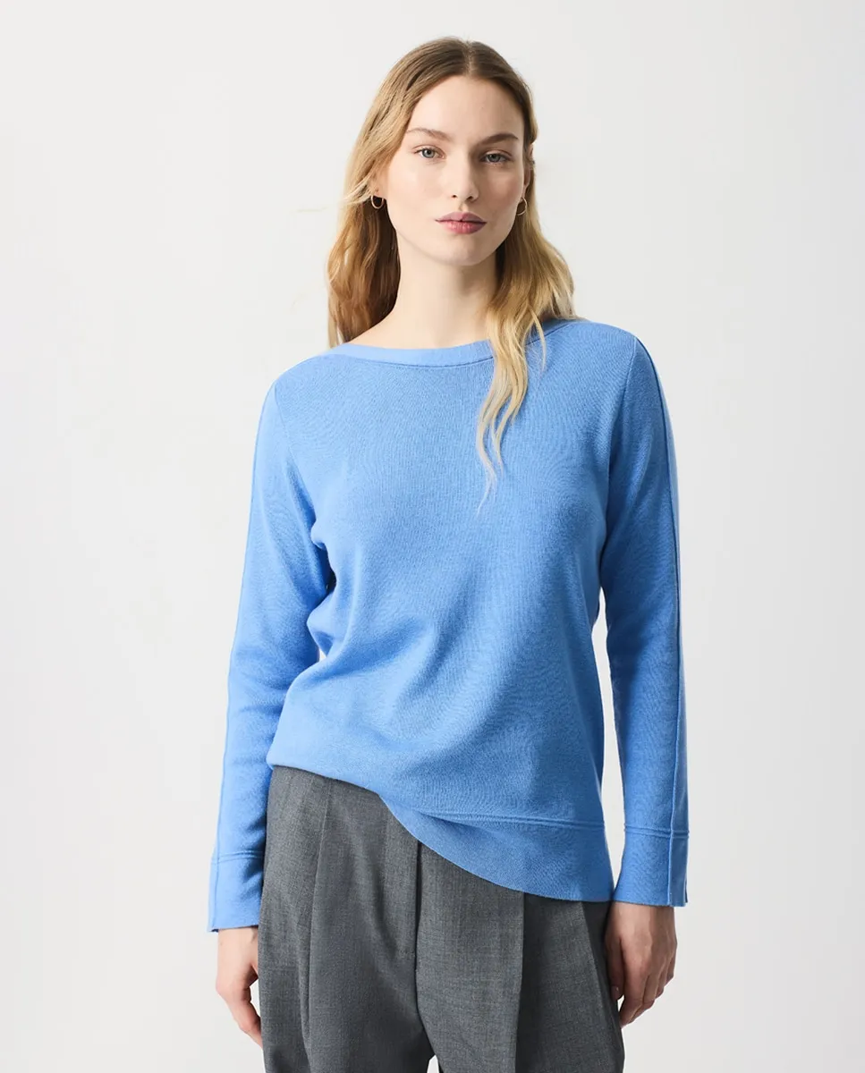 

Женский джемпер с ребристой отделкой на воротнике Escorpion, синий