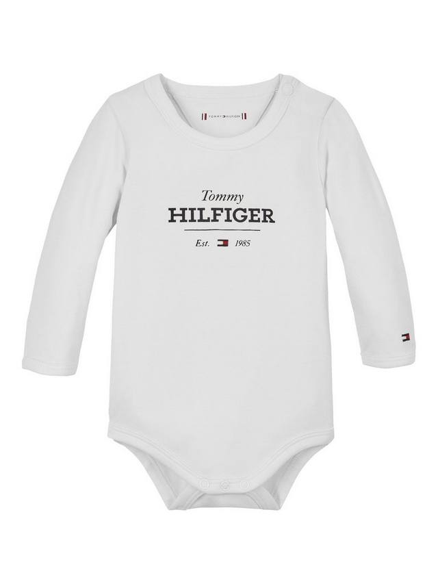 

Детское боди с длинным рукавом Tommy Hilfiger, белый