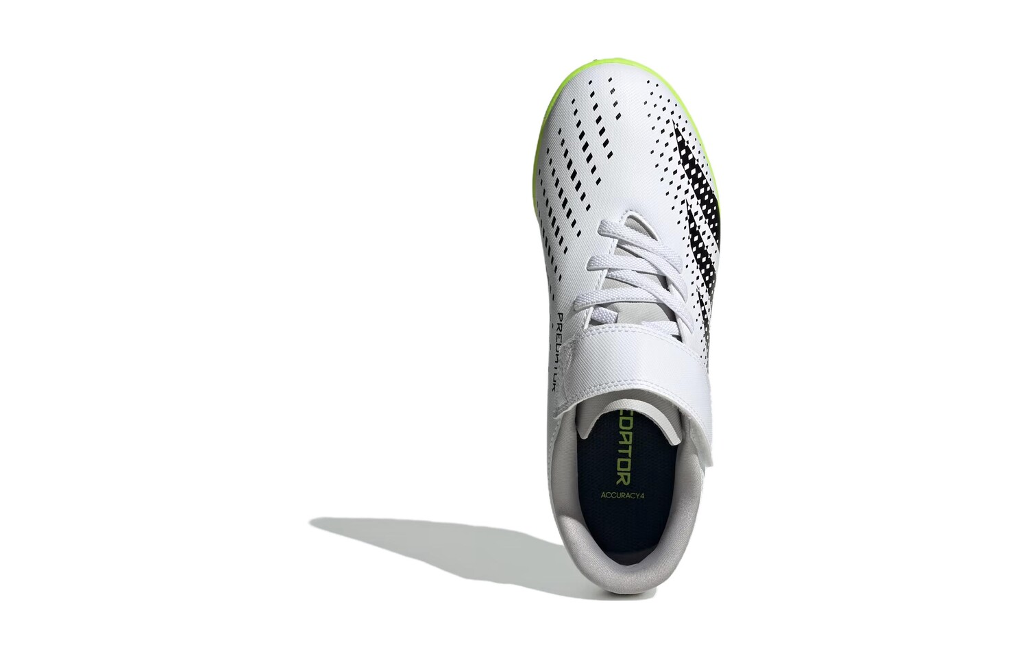 Футбольные бутсы детские серии PREDATOR, низкие, белые/черные/зеленые Adidas, зеленый — фото 4