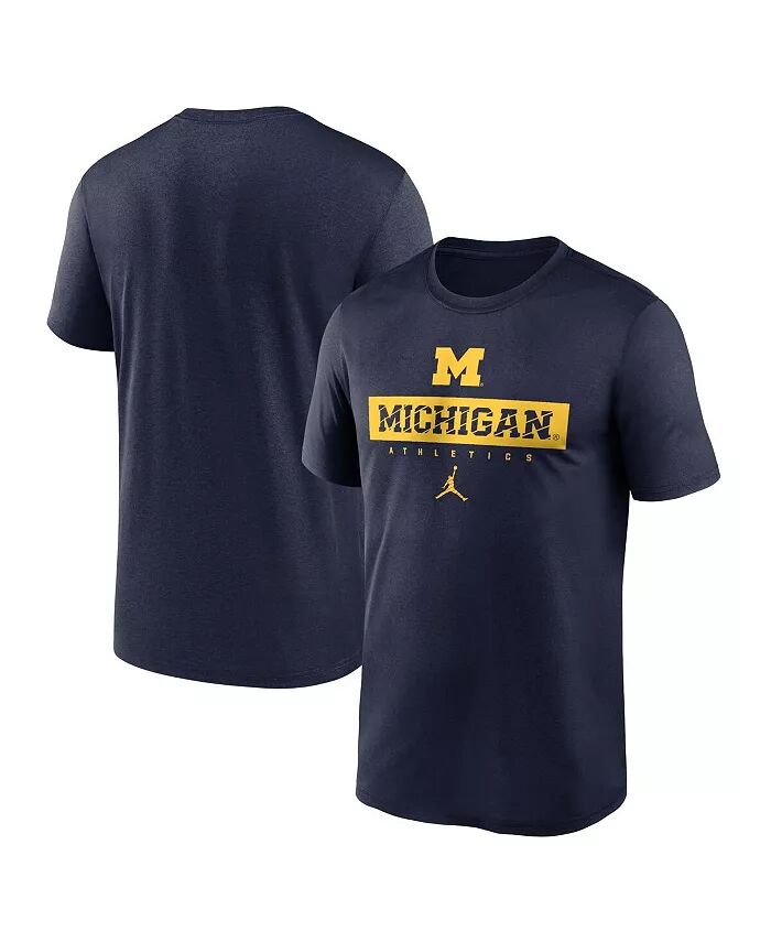 

Футболка мужская Navy Michigan Wolverines 2024 Sideline Legend Performance Jordan