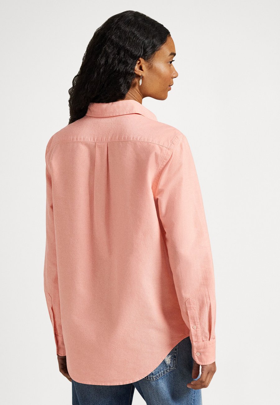 Блуза Polo Ralph Lauren CLASSIC LONG SLEEVE BUTTON FRONT SHIRT, Peach Tree/Orange — фото 3