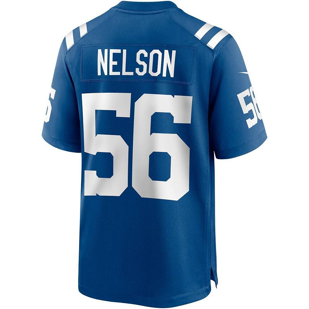 Мужское джерси Nike Quenton Nelson Royal Indianapolis Colts Player Game, цвет Clt Blue — фото 4