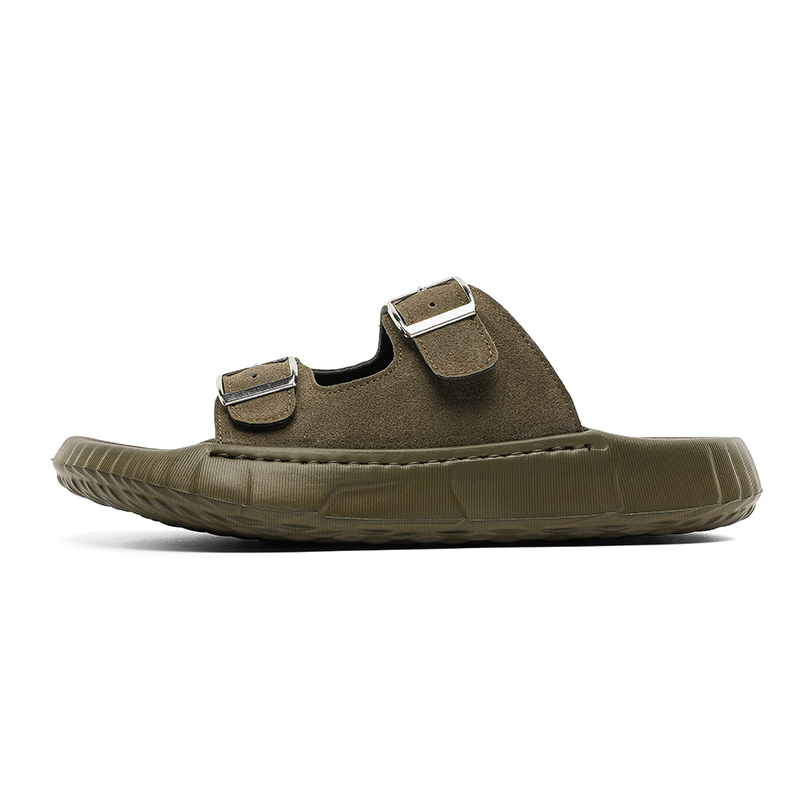 

Тапочки-слайды мужские, устойчивые к истиранию FAPAI, Olive Green