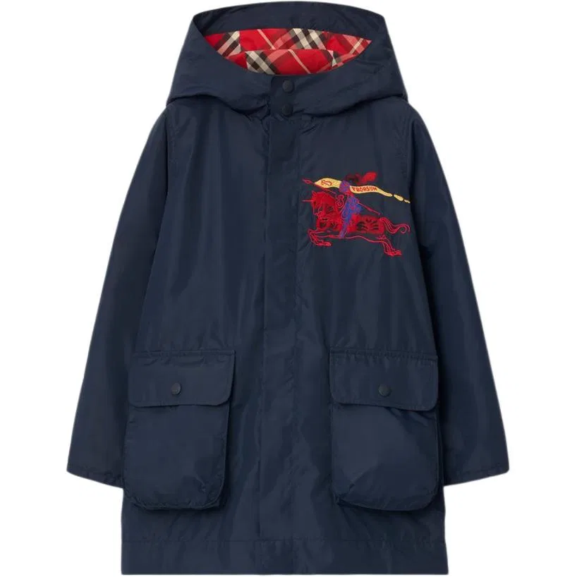 Детская футболка Top Horse Year New Year Celebration Collection SS26 Burberry, Blue