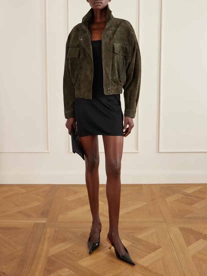 Туфли-слингбэки Lee из лакированной кожи SAINT LAURENT, черный — фото 4