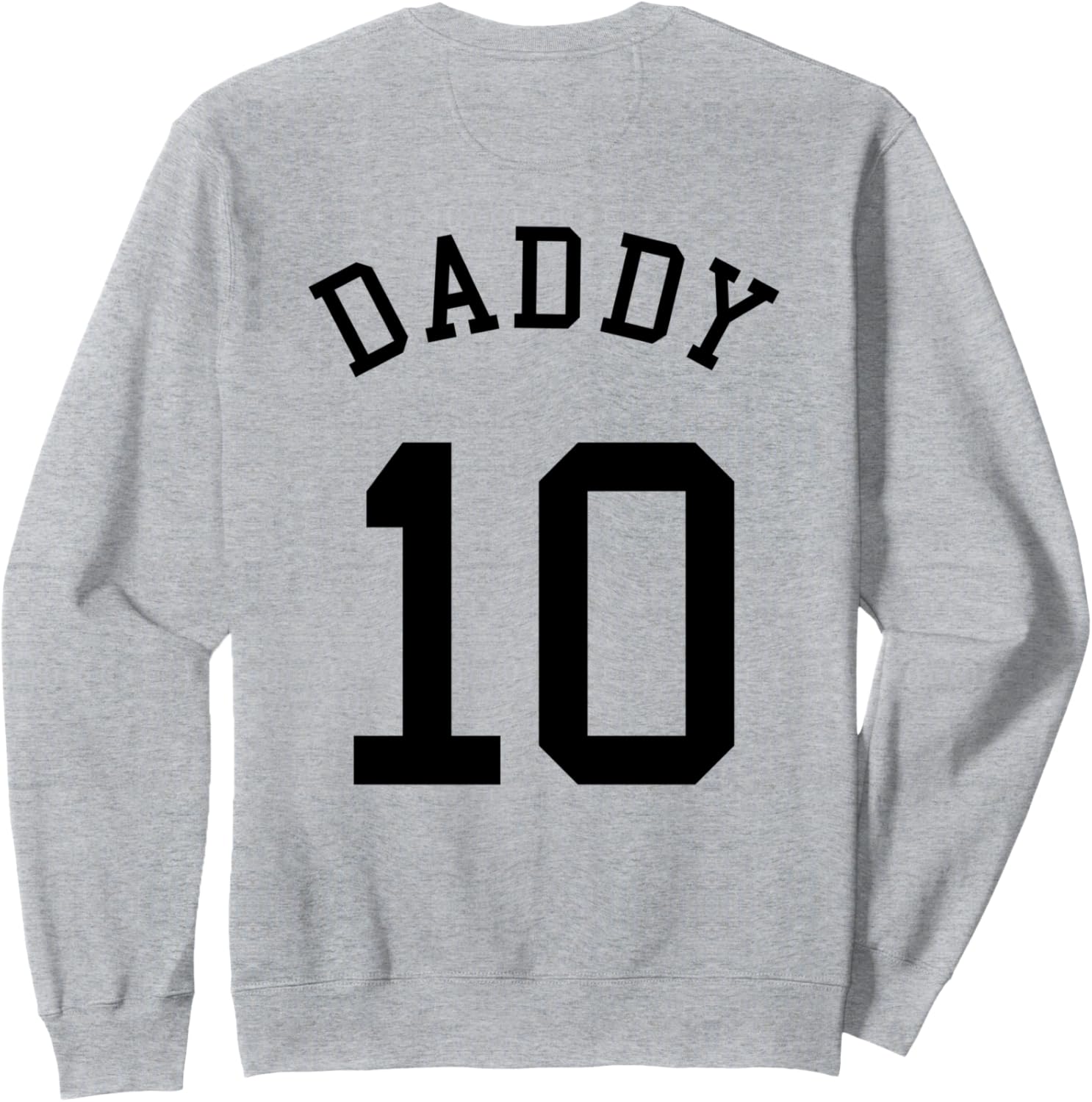 

Футболка «Папа и команда» № 10, футбол, бейсбол, футбол, серая Sports Fan Family Uniform For Squad No. 10