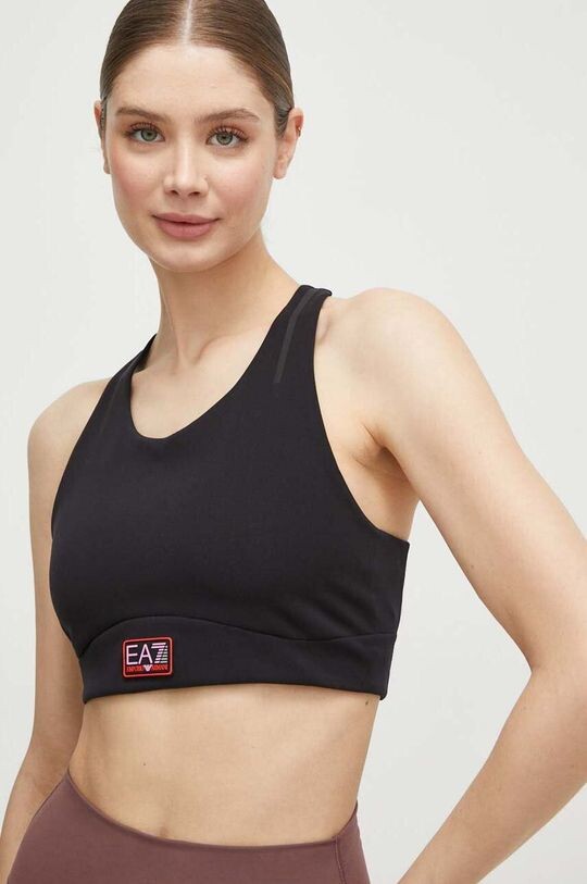 

Спортивный бюстгальтер EA7 Emporio Armani, черный