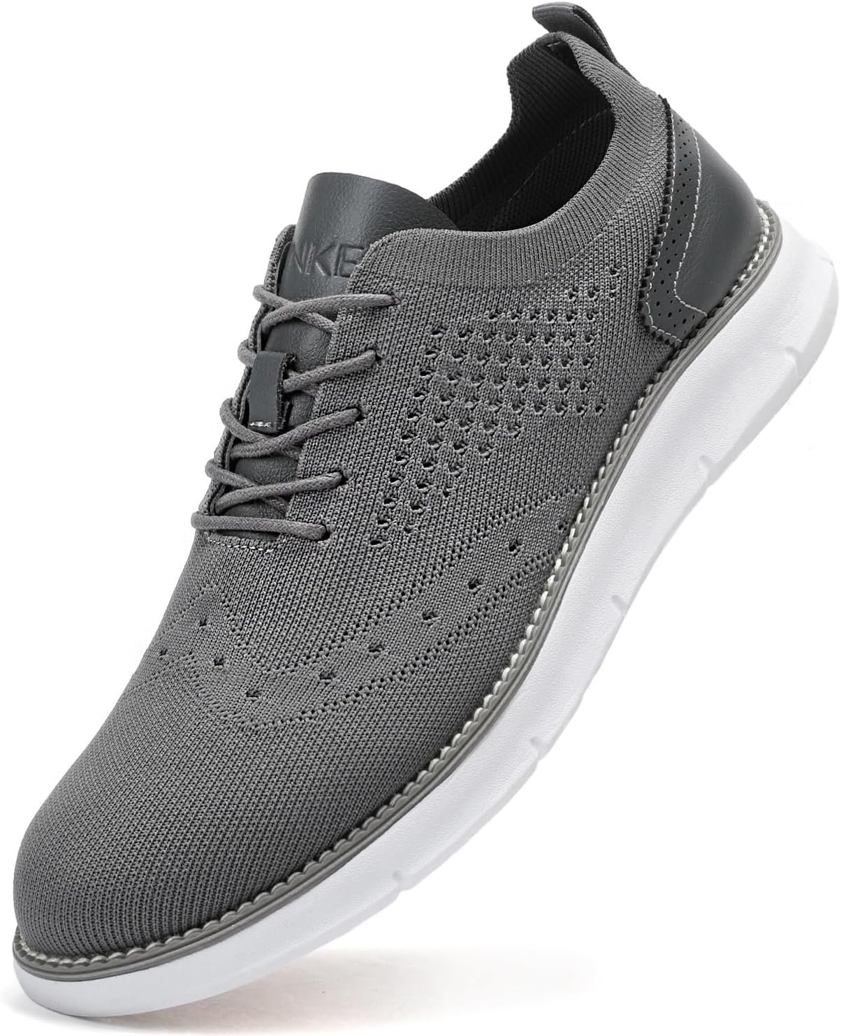 

Мужские модные туфли, повседневные оксфорды, кроссовки, деловые туфли, теннисные туфли, удобные, легкие, для ходьбы Svnke, серый