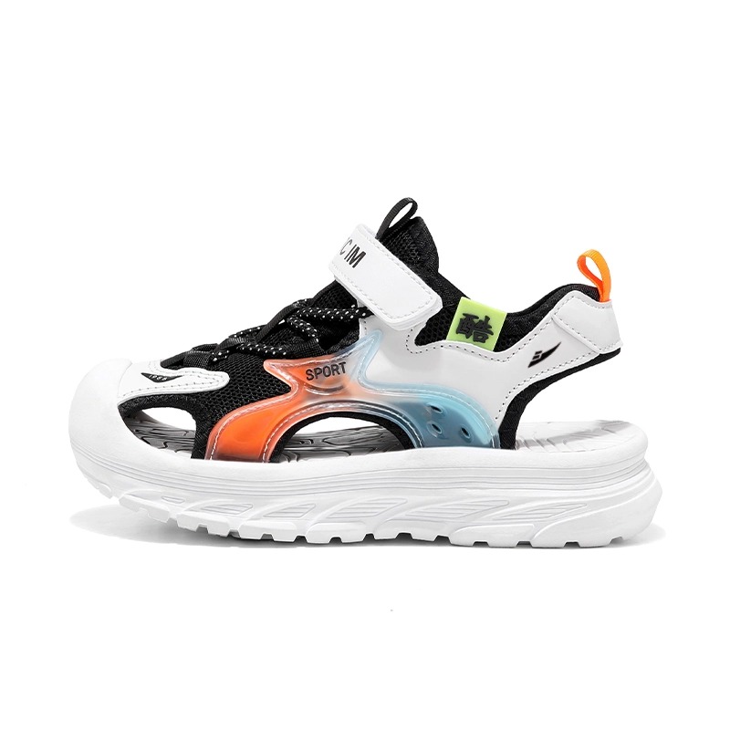 

Детские сандалии Anti Kick Low Top для подростков Kuding, черный/оранжевый
