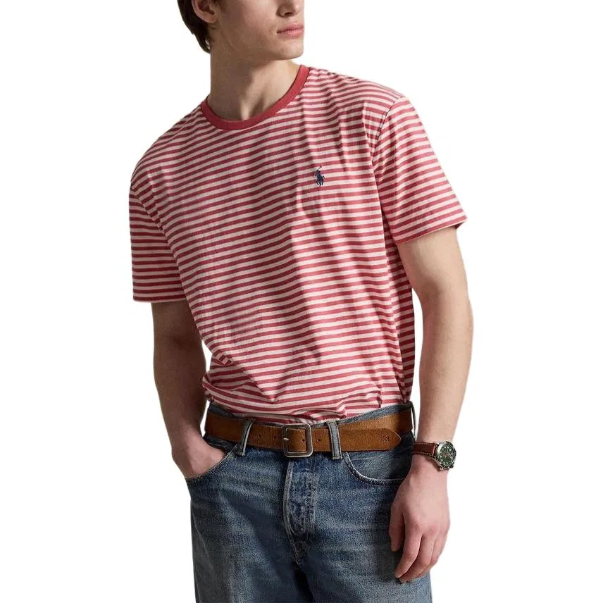 Футболка Polo Ralph Lauren мужская красная с круглым вырезом