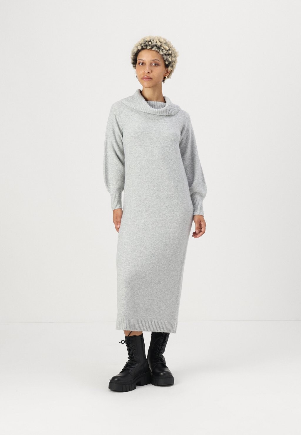 

Платье-джемпер ONLODA DRESS ONLY Petite, цвет Mottled Light Grey