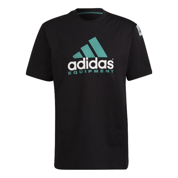 

Футболка men's large logo alphabet printing round neck short sleeve black t-shirt Adidas, черный