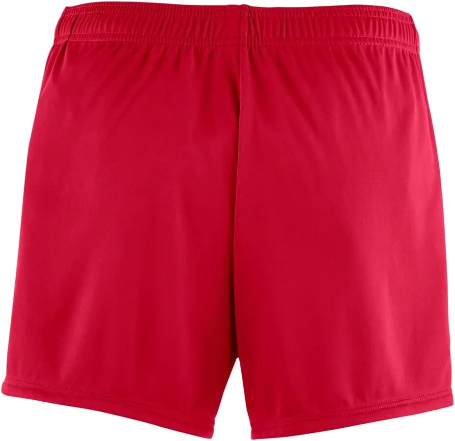 Шорты Mizuno Girls' Girls Icon 3 дюйма, Red-Charcoal-Shadow — фото 2