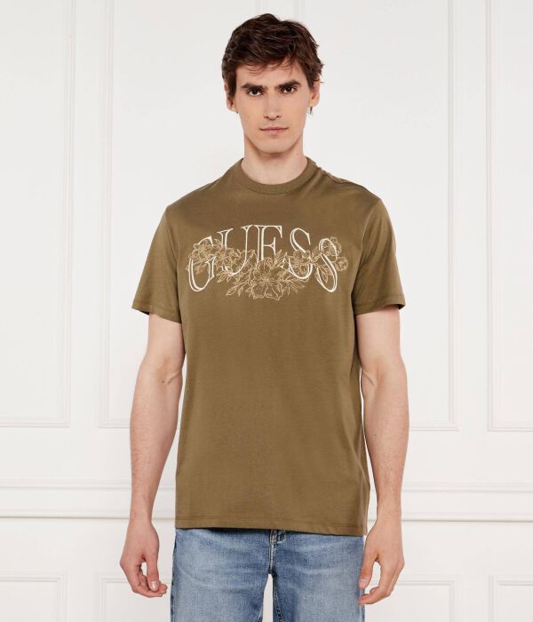 

Футболки Regular fit Guess Jeans, хаки