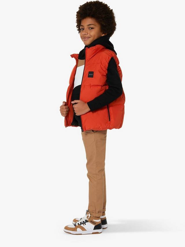 

Детский худи с логотипом BOSS, Black/Multi