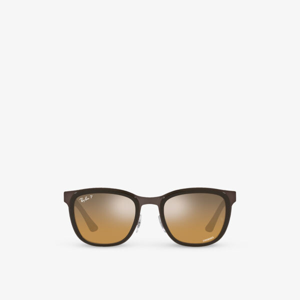 

RB3709 Солнцезащитные очки Clyde в металлической оправе Ray-Ban, коричневый