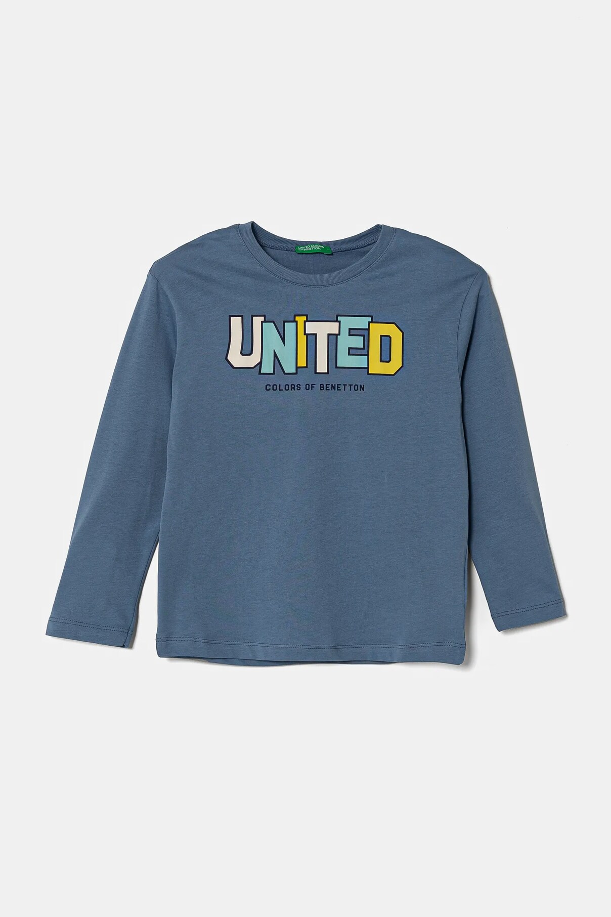 

Хлопковая детская кофта с длинными рукавами United Colors Of Benetton, синий