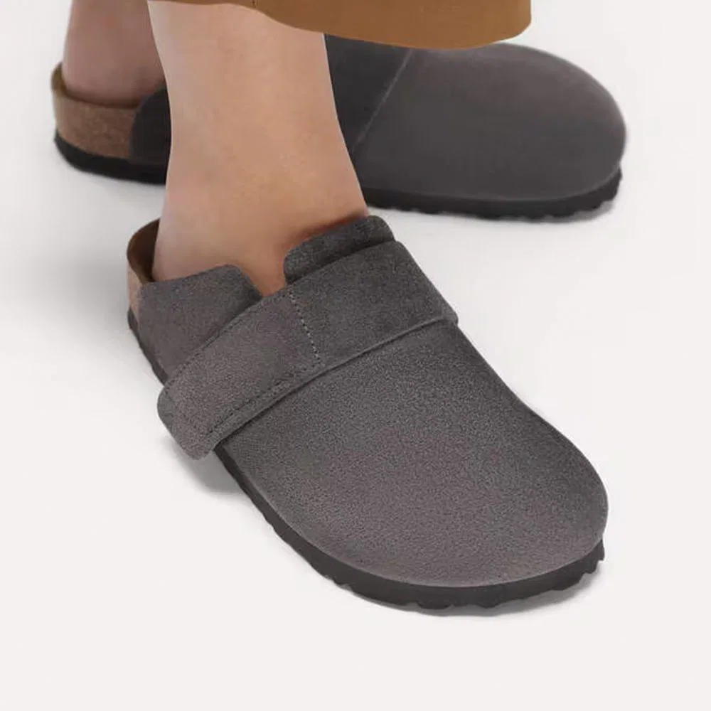 Мужские мюли Roma Leve Regular цвета уголь от Birkenstock