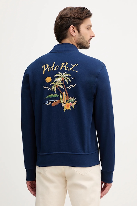 Хлопковая толстовка с длинным рукавом Polo Ralph Lauren, синий — фото 3