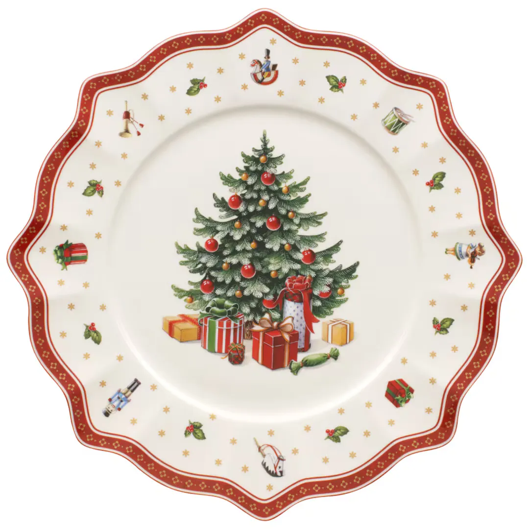

Рождественская тарелка Toy's Delight Villeroy & Boch, красный