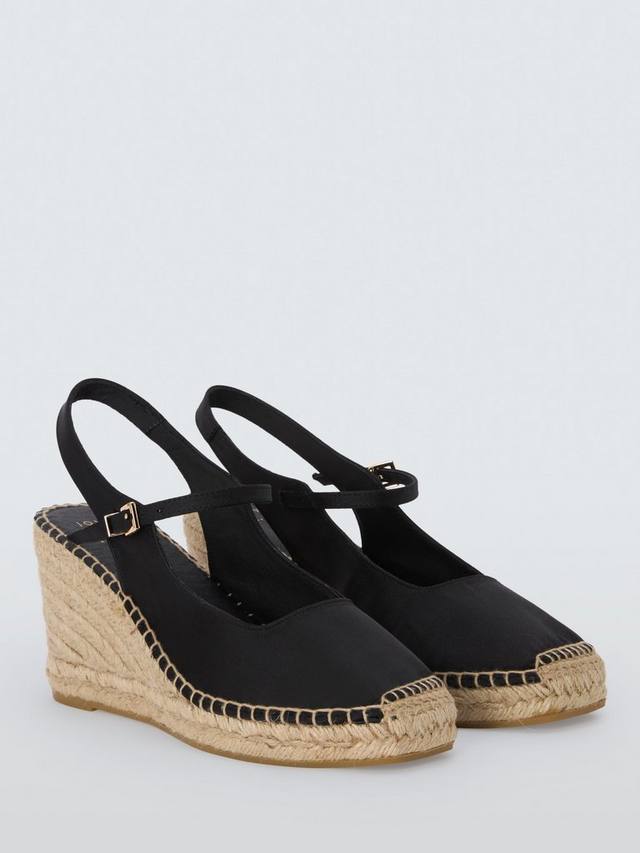 Knoxx Mary Jane Slingback Wedge Espadrille сандалии John Lewis, Black — фото 3