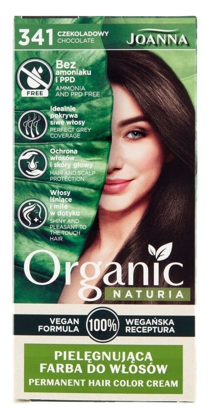 

Joanna Naturia Organic Vegan Czekoladowy 341 краска для волос, 1 шт.