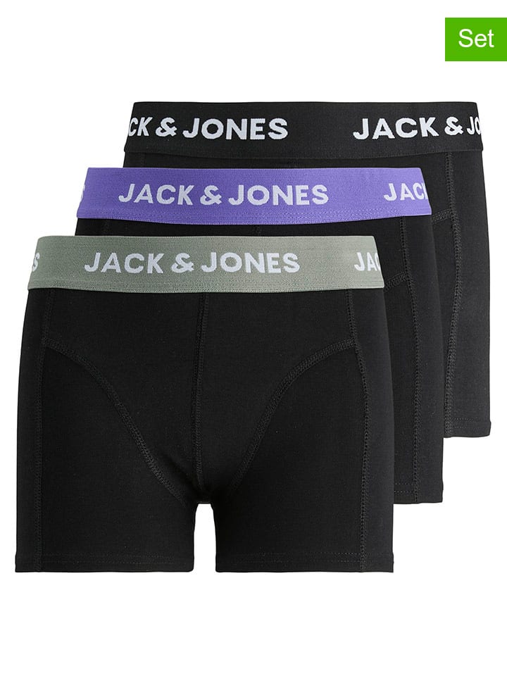 

JACK & JONES Junior Комплект из 3 штук: боксерские трусы «Аксель» черного цвета