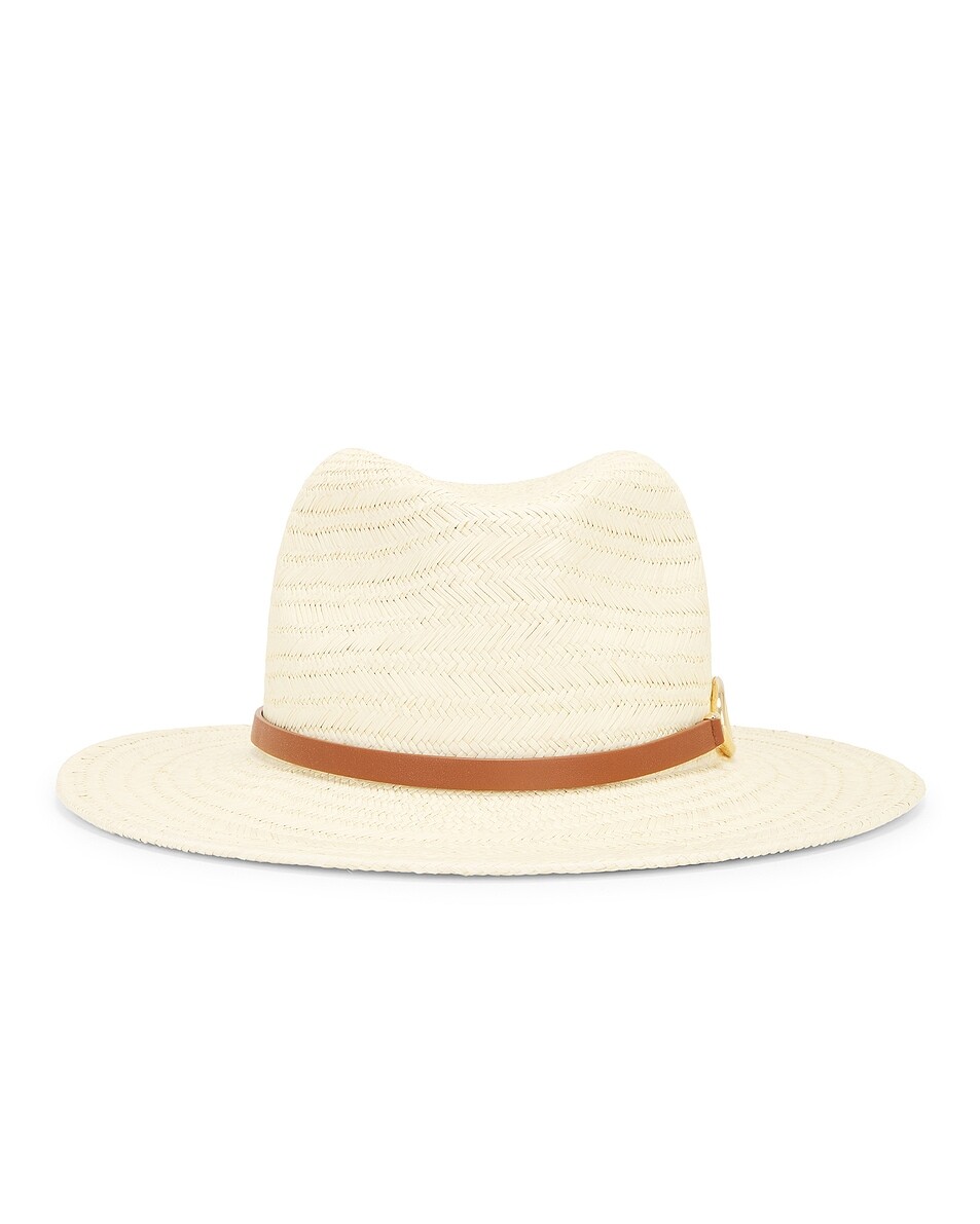 

Шляпа V Logo Moon Fedora Valentino Garavani, цвет Naturale, Selleria, & Gold