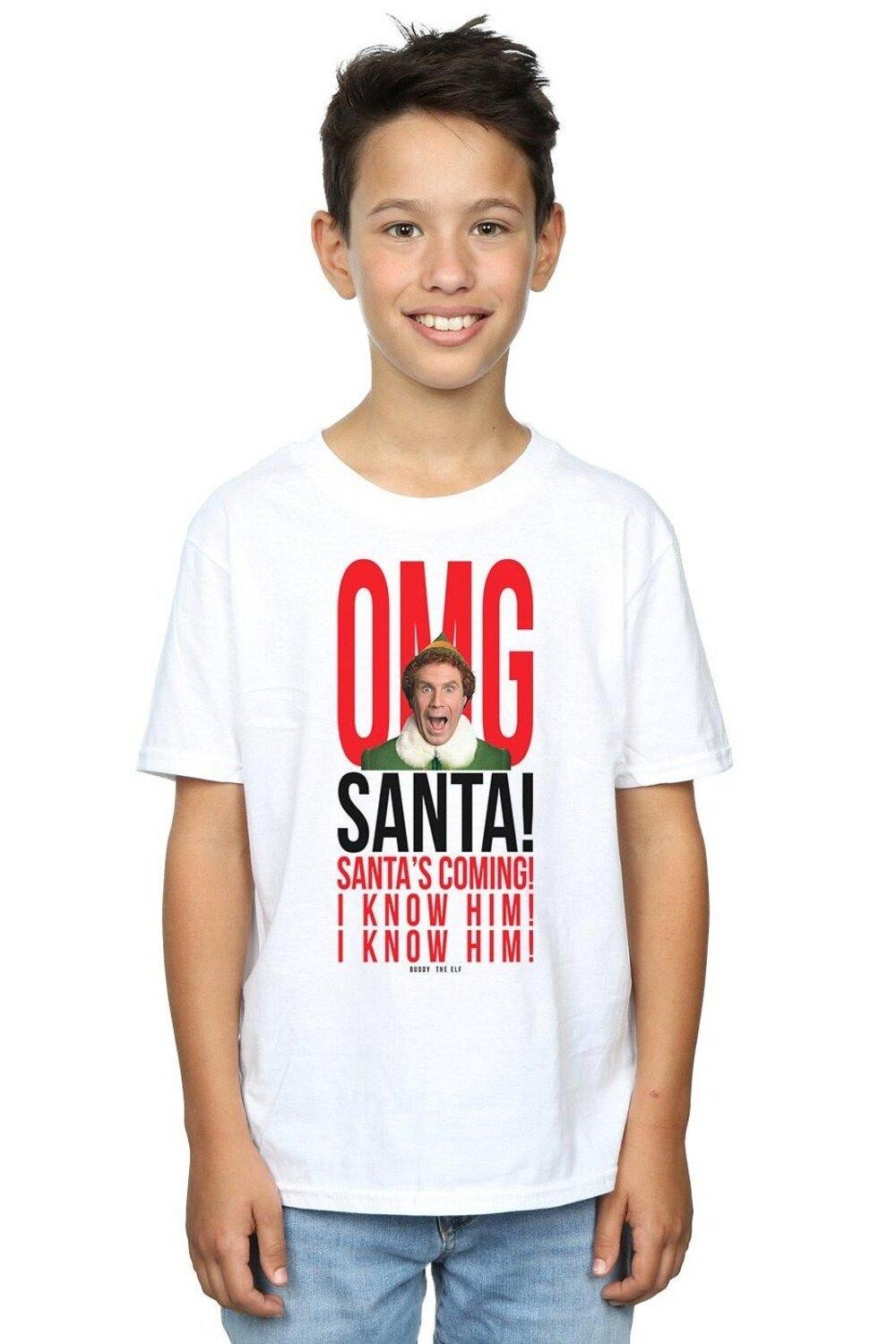 

Футболка OMG Санта, я знаю его Elf, белый, Коричневый, Футболка OMG Санта, я знаю его Elf, белый
