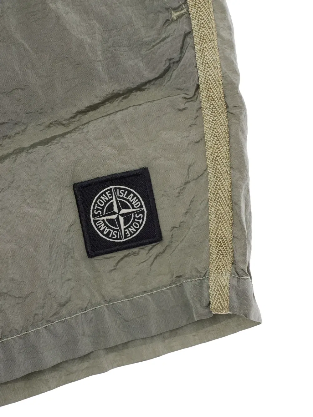 Плавательные шорты с нашивкой-логотипом Stone Island Junior, зеленый — фото 3