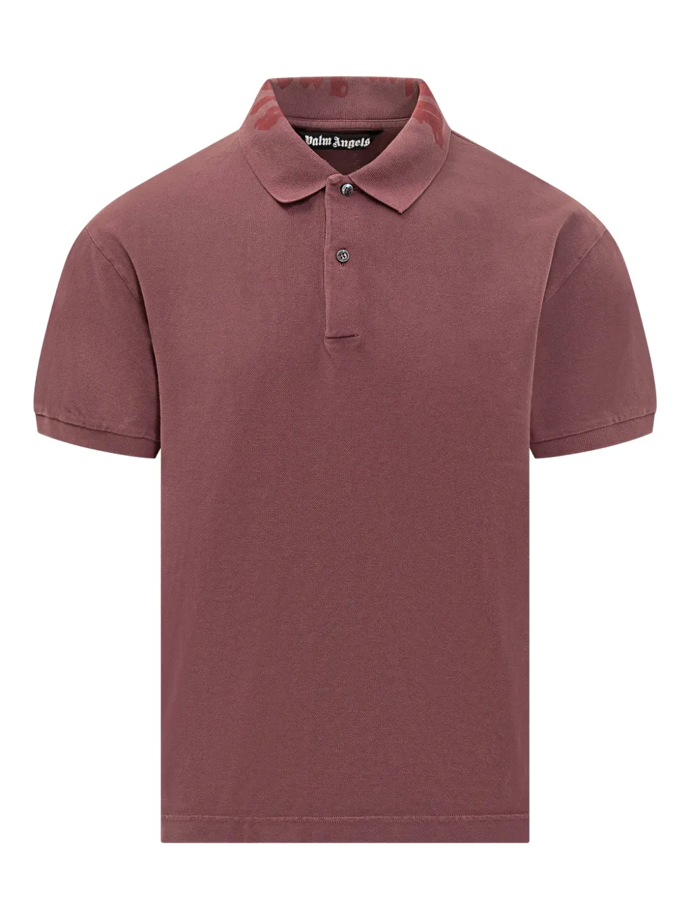 

Поло с логотипом на воротнике Palm Angels, коричневый
