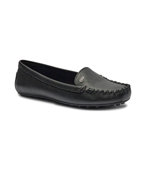 Мокасины кожаные Michael Kors Eve Moc, черный