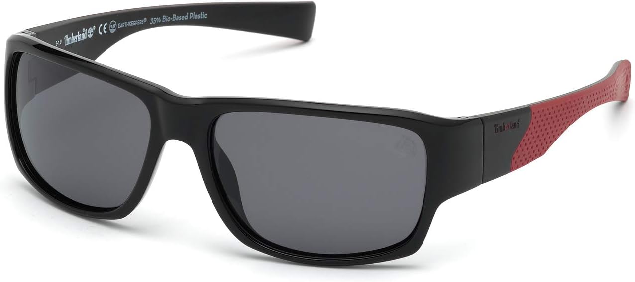 

Timberland мужские современные солнцезащитные очки, Shiny Black/Smoke Polarised