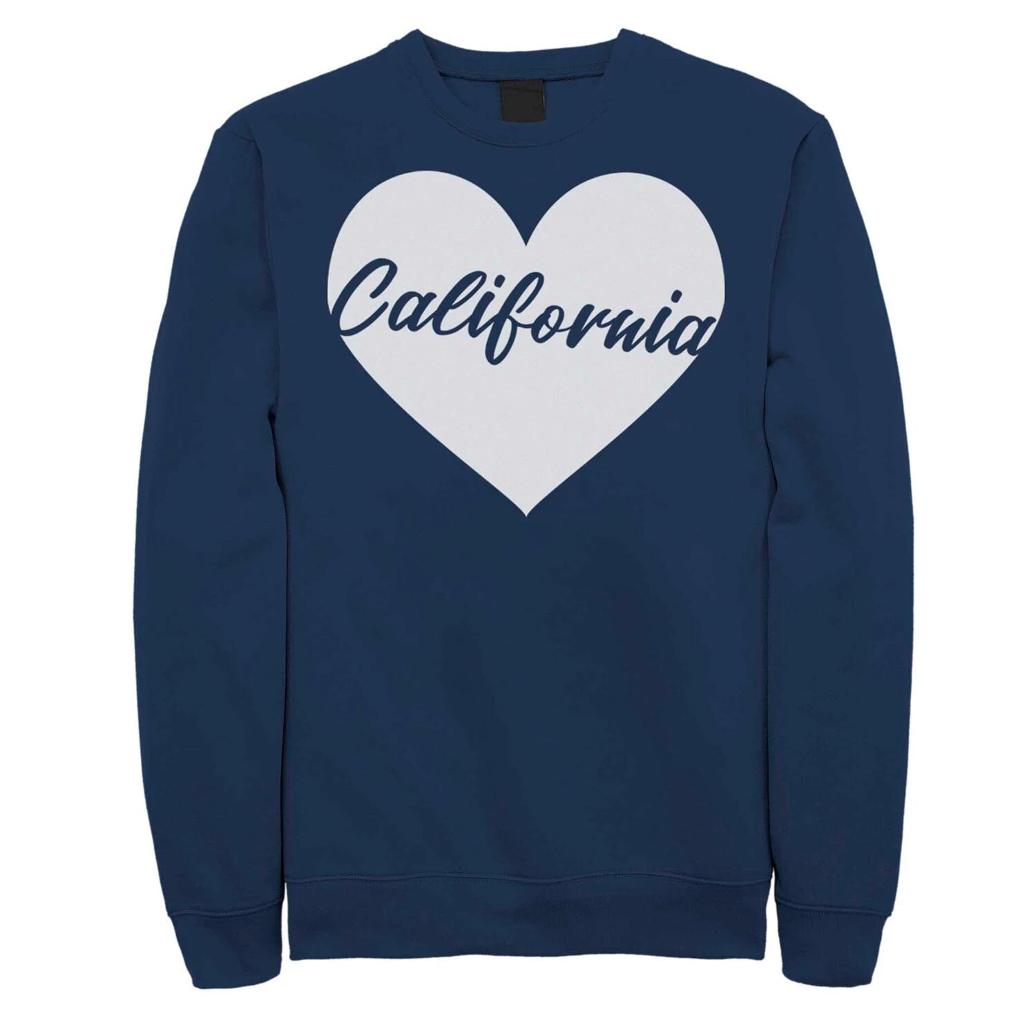 

Флисовый свитшот с рисунком California Heart, синий