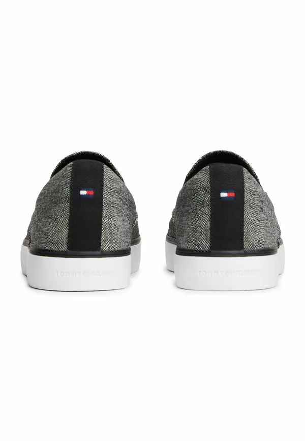 Кроссовки из жаккардовой ткани шамбре Tommy Hilfiger, Black — фото 4