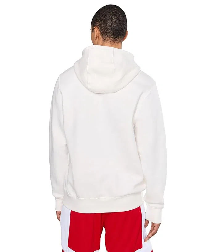 Худи Nike Sportswear Club Fleece, Sail/Sail/University Red — фото 4