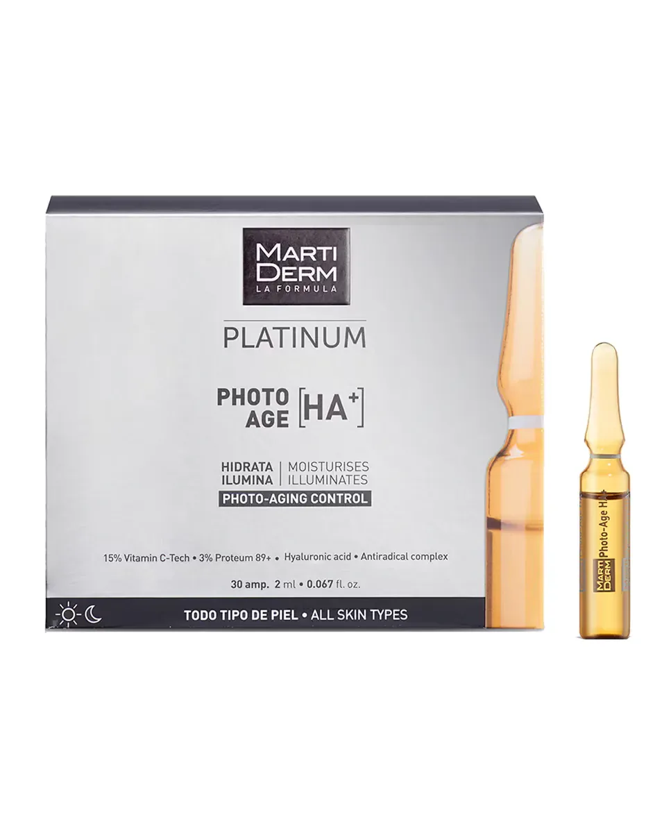 Сыворотка MartiDerm — 30 Ампул Platinum Photo-Age HA+