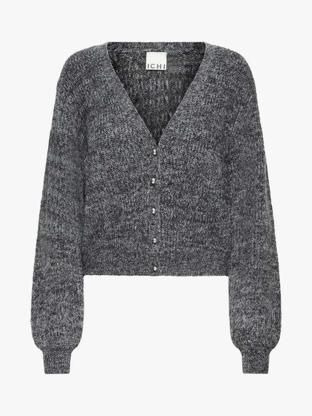 

Кардиган Marin с V-образным вырезом из шерстяной смеси ICHI, Dark Grey Melange