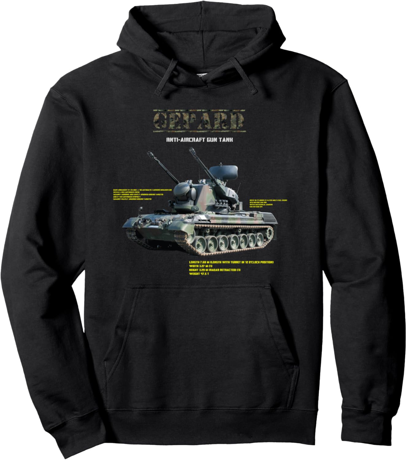 

Худи FlakPzGepard, черное Designed By Dark, Черный, Худи FlakPzGepard, черное Designed By Dark