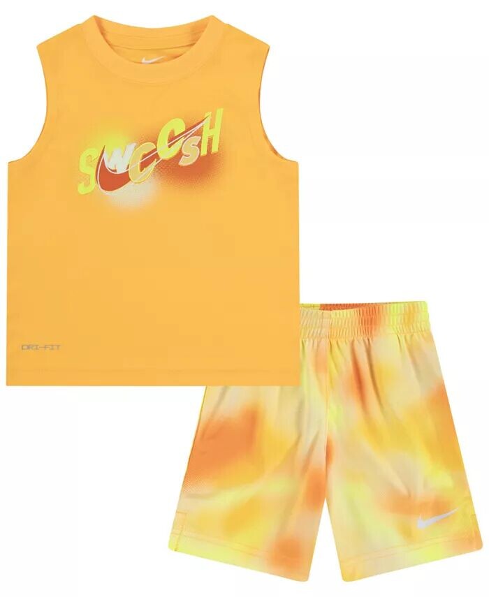 

Комплект из майки и шорт Hazy Rays для маленьких мальчиков Nike, белый