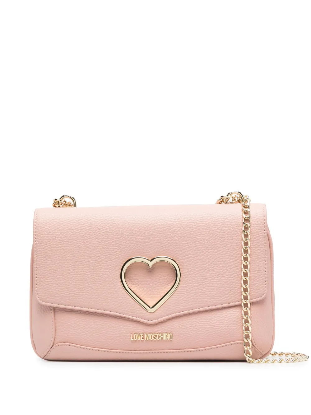 

Сумка на плечо с цепочкой и логотипом Love Moschino, розовый