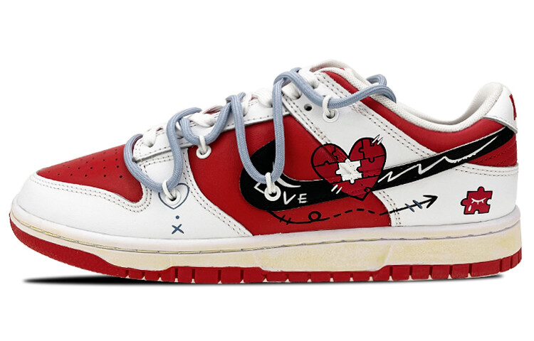 

Кроссовки Nike Dunk Skateboard Shoes Men Low-Top White Red Black