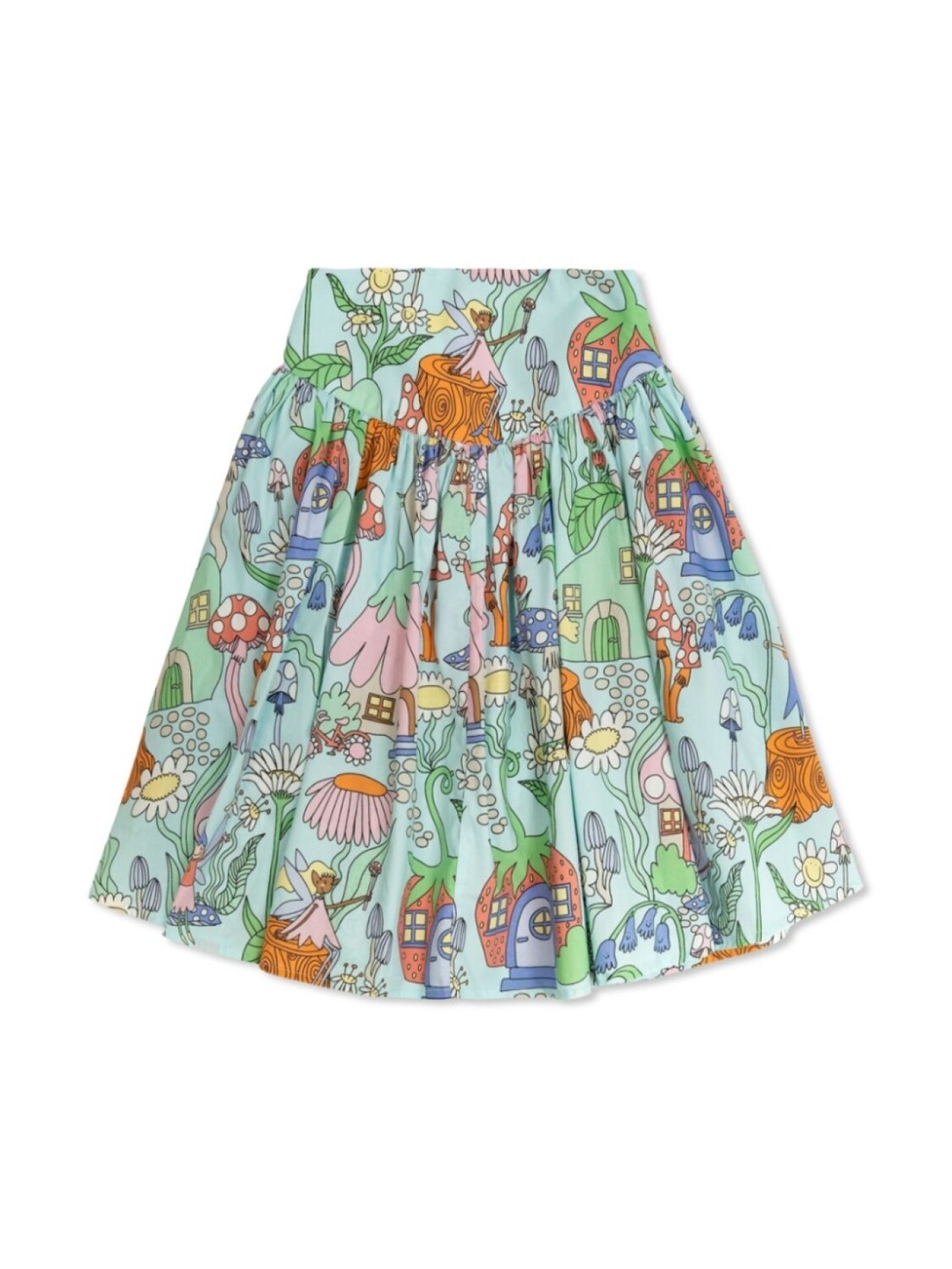 

Юбка с графическим принтом Stella McCartney Kids, зеленый