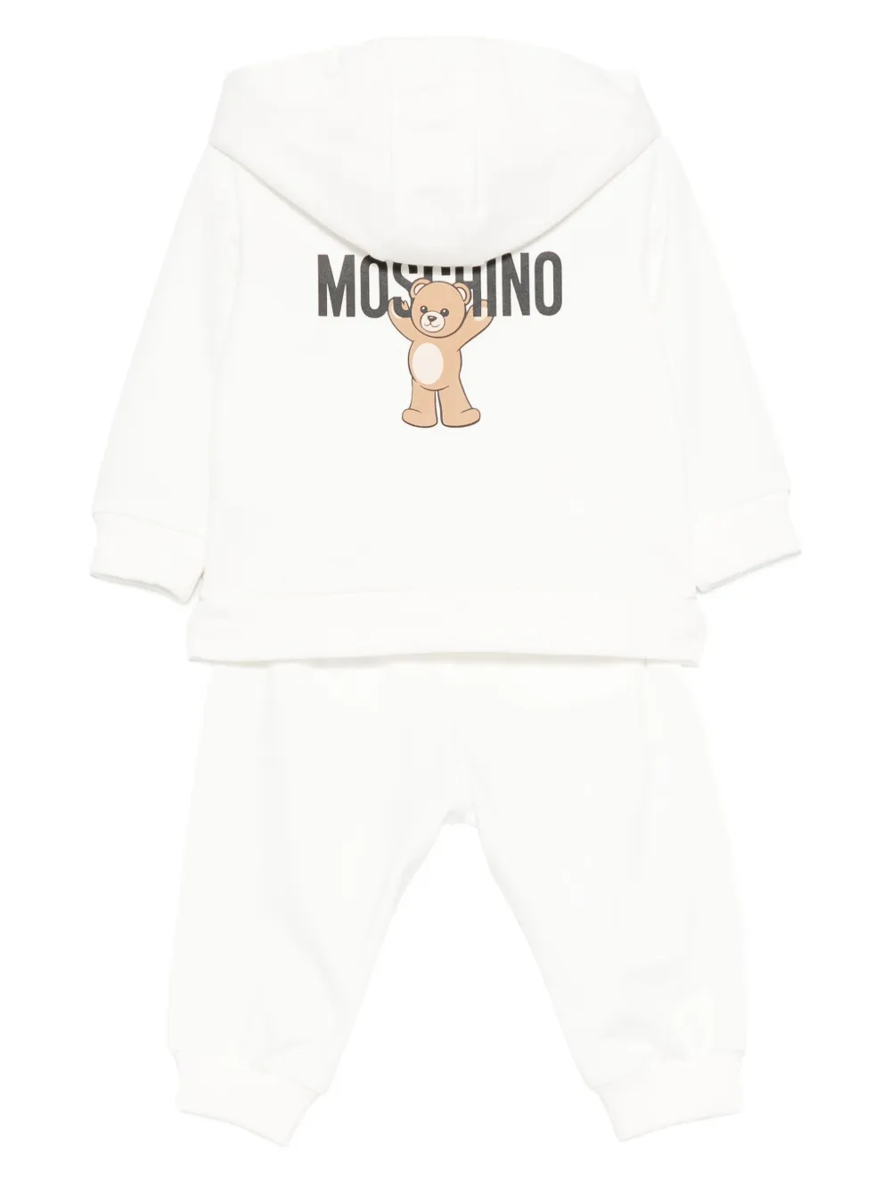 Спортивный костюм с принтом Тедди Moschino Kids, белый — фото 2