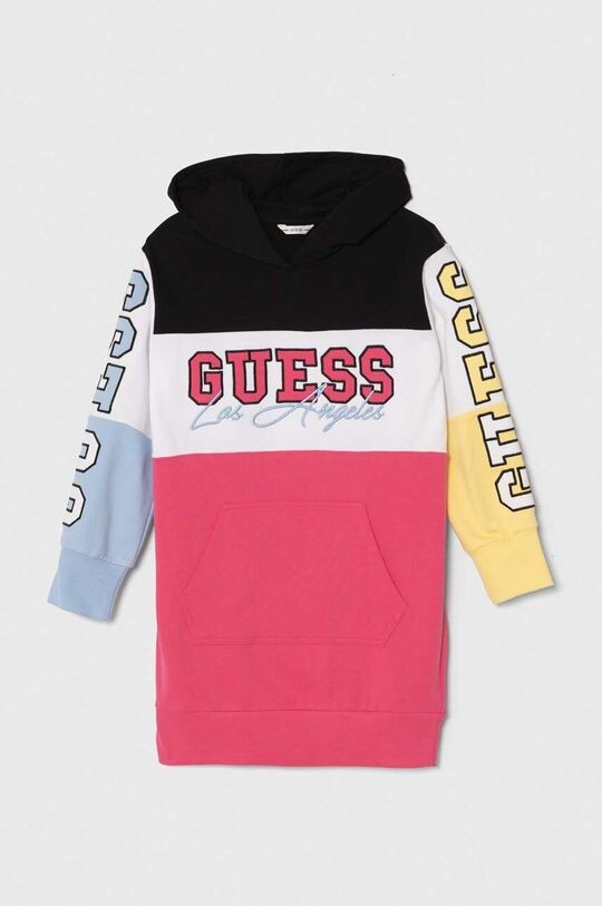 

Детское хлопковое платье Guess, розовый