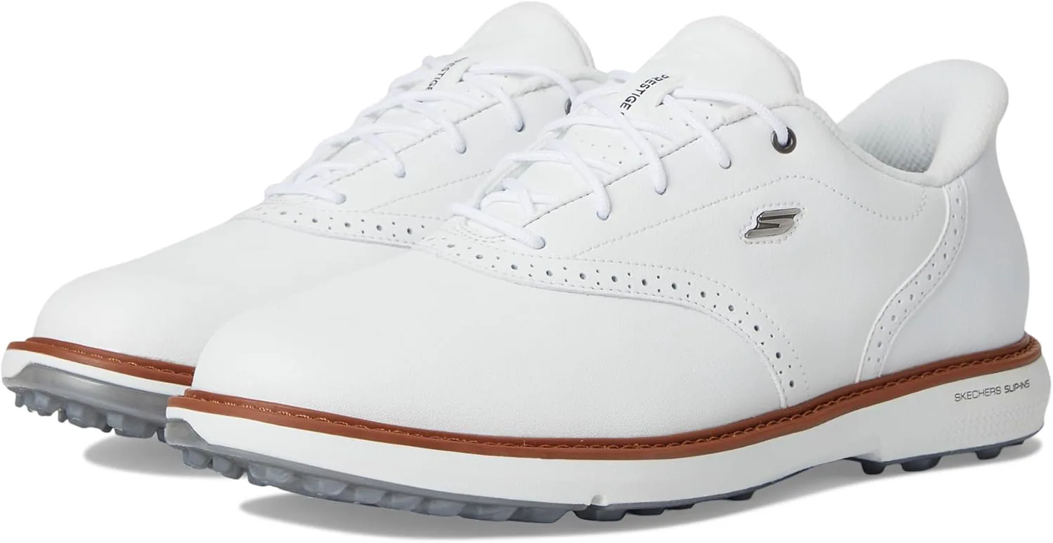Мужские гольф-кроссовки Skechers Prestige с анатомической стелькой, белый — фото 2